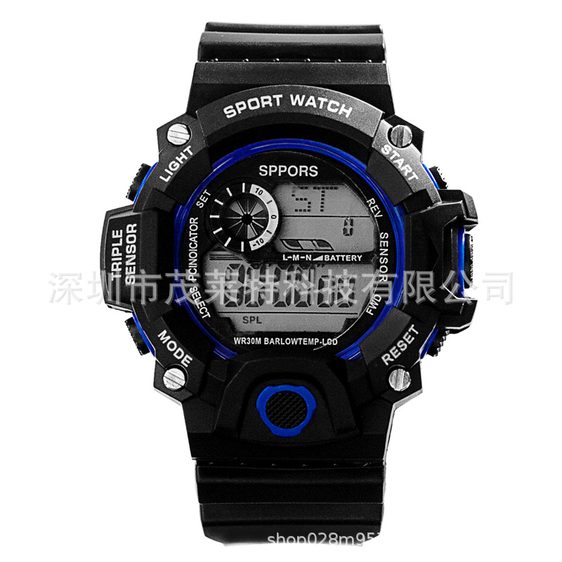 Comercio exterior nuevo estudiante deportes reloj electrónico impermeable moda infantil LED luminoso reloj electrónico al por mayor