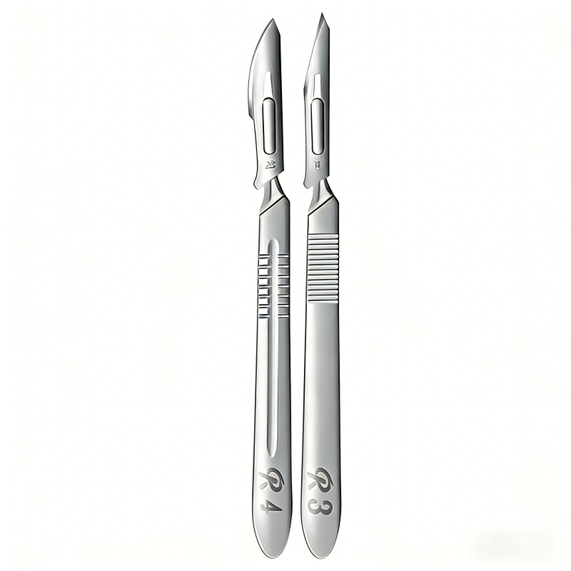 Surgical Knife Handle Stainless Steel Knife Handle Biological Dissection Knife 4 Industrial Veterinary Practice Knife Holder No. 3 Carving Knife Laboratory Surgical Knife Handle Stainless Steel Knife Handle Biological Dissection Knife 4 Industrial Veterinary Practice Knife Holder No. 3 Carving Knife Laboratory