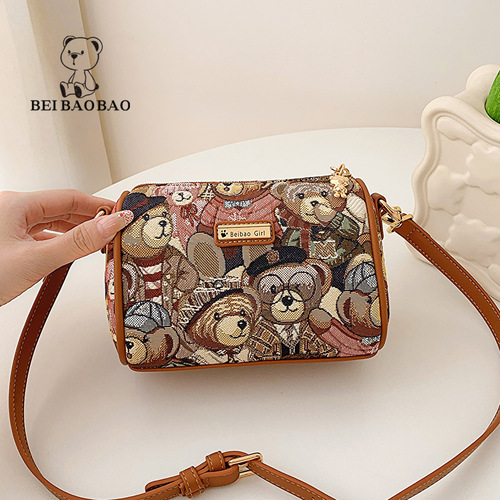 North bag factory direct sales new women's bag fashionable shoulder crossbody casual lightweight embroidered bag Boston bag