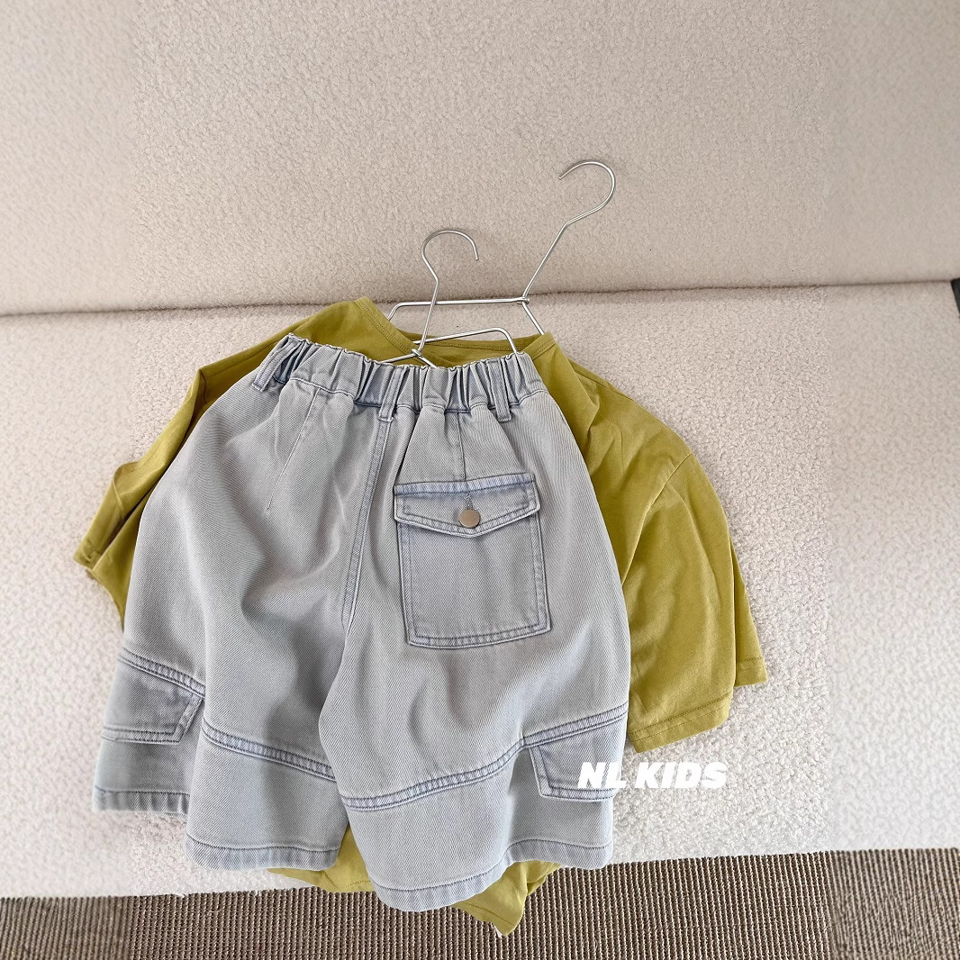 Japanese Style Boys' Denim Shorts Summer 2025 New Korean Version Casual Girls' Knee-Length Shorts Summer Pants Children's Pants Summer