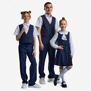 俄罗斯中小学生校服定制儿童班服代加工源头工厂跨境定做校服厂家