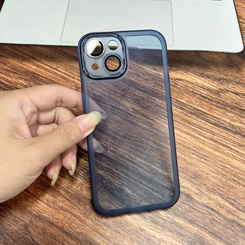 魅眼TPU适用苹果16Pro精孔13/14手机壳iPhone17自带镜头膜保护套|undefined