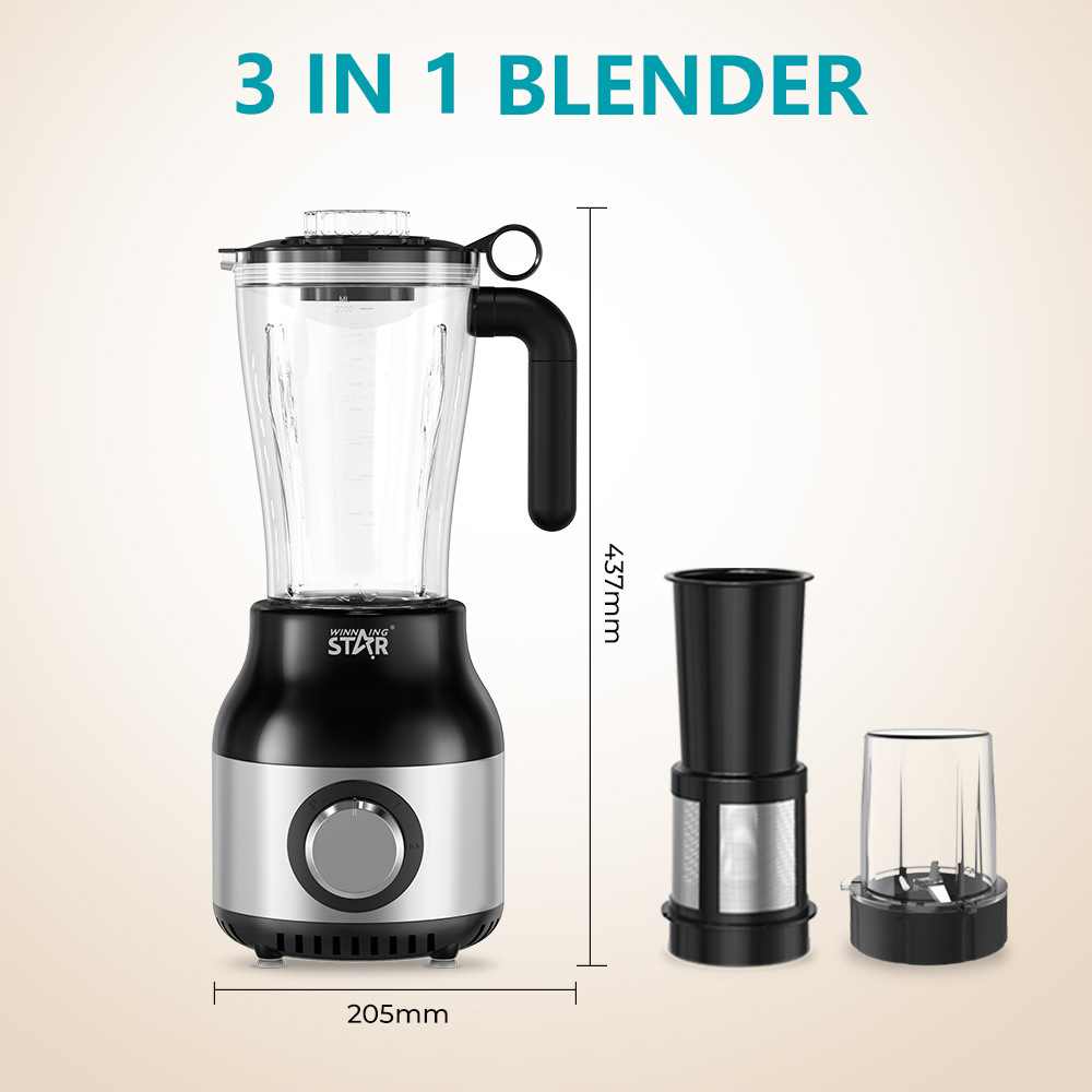 Winning star hogar transfronterizo exprimidor de jugo resistente a la caída, carne picada, exprimidor tres en uno Blender