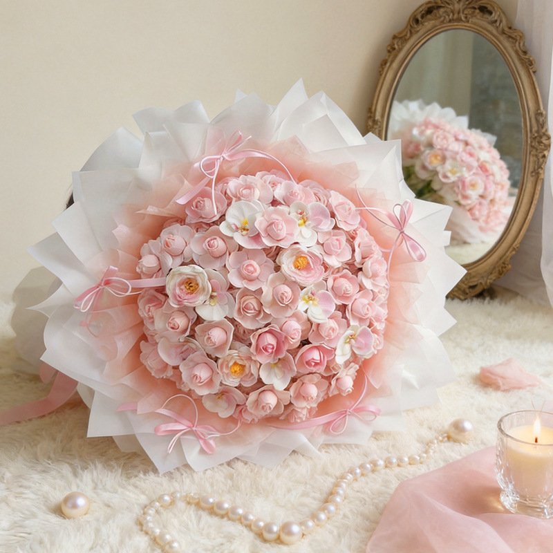 香皂玫瑰花仙子之吻仿真花束永生花情人节生日礼物送女友表白花艺