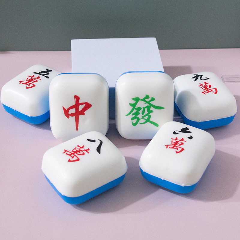 Mahjong Knead music creative decompression toy slow rebound press outlet decompression tool Sponge mahjong tabletop decoration