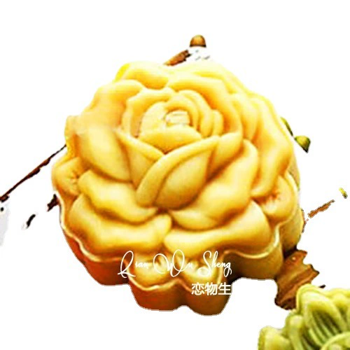  mold from 2022 Alien Mooncake three -dimensional lotus rose blessing bag mung bean cake rice cake buns supplement biscuits