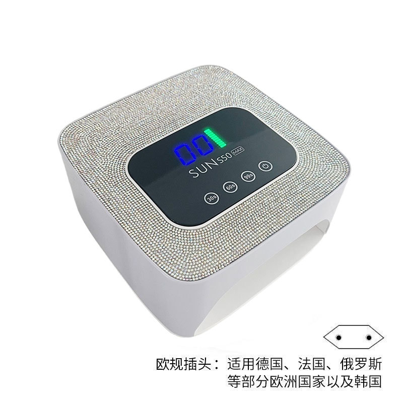 Lámpara de manicura transfronteriza 280W de alta potencia de manicura luz de terapia de almacenamiento de 57 LED pegamento de manicura lámpara de horneado de diamante manicura