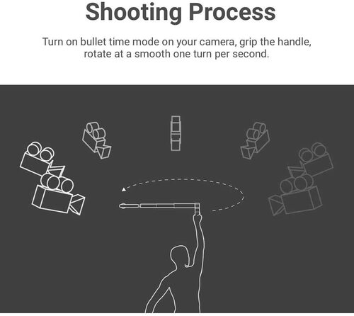 Insta360 ONE RS/X2 EVO Bullet Time Selfie Stick Handle Rotation Shooting Kit Selfie Stick