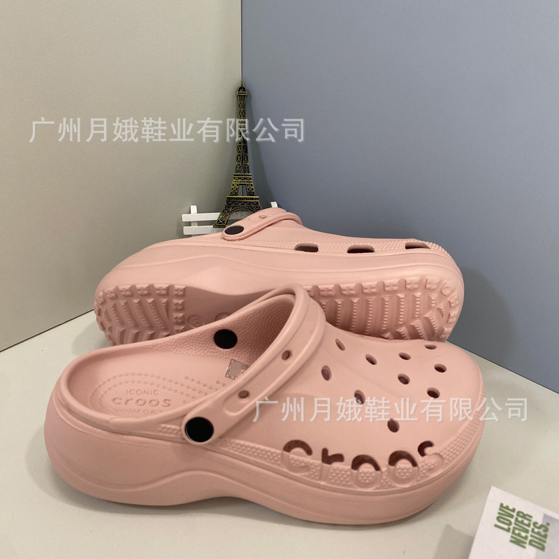 cross厚底贝雅洞洞鞋女鞋沙滩鞋户外厚底凉鞋拖鞋批发跨境洞洞鞋|undefined
