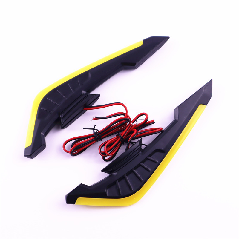 Cross-Border Popular Motorcycle Turn Signal Decorative Light, Cool Blade-Shaped Turn Signal Wind Wing Led Turn Signal Ambient Light