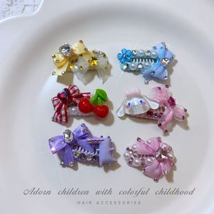 Pet hairpin BB clip Marzis hair accessories foreign trade cartoon nose clip Yorkshire Teddy headdress wholesale