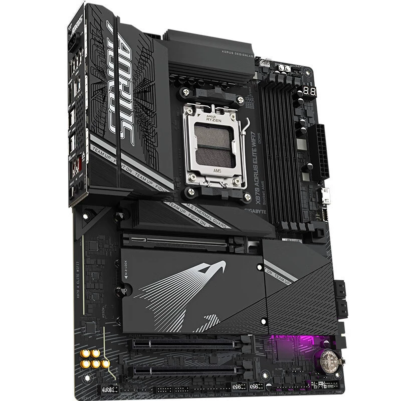 Материнская плата Gigabyte X870 AORUS ELITE WIFI7 DDR5 для процессоров AMD AM5, поддержка 9700X AM5