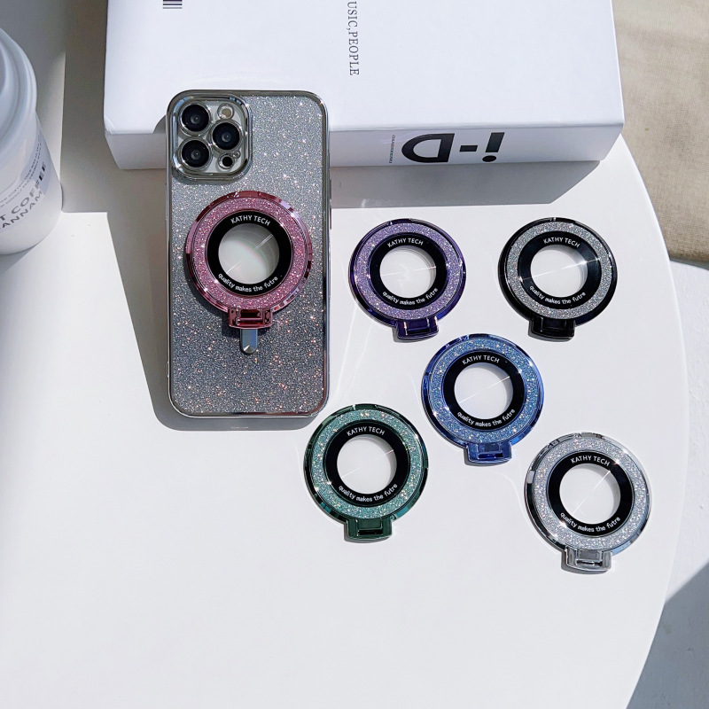 新しい磁気バックテープ携帯電話スタンド怠け者デスクトップ携帯電話スタンドクリエイティブファッション化粧鏡携帯電話スタンド|undefined