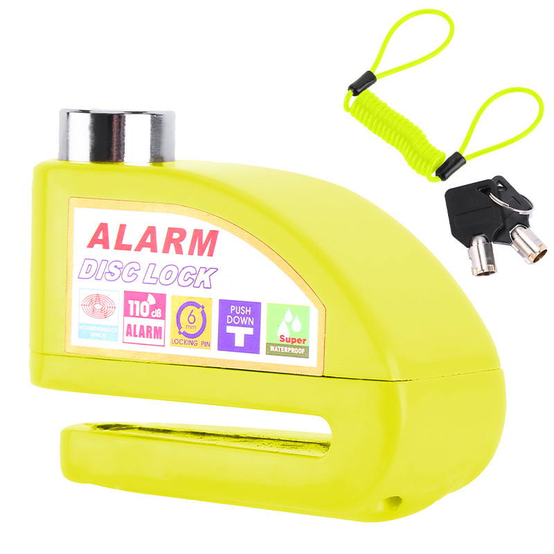 Bicicleta de freno de disco de bloqueo de alarma cerradura del coche eléctrico de disco de freno de la motocicleta bloqueo antirrobo equipo Jiuyue image 15