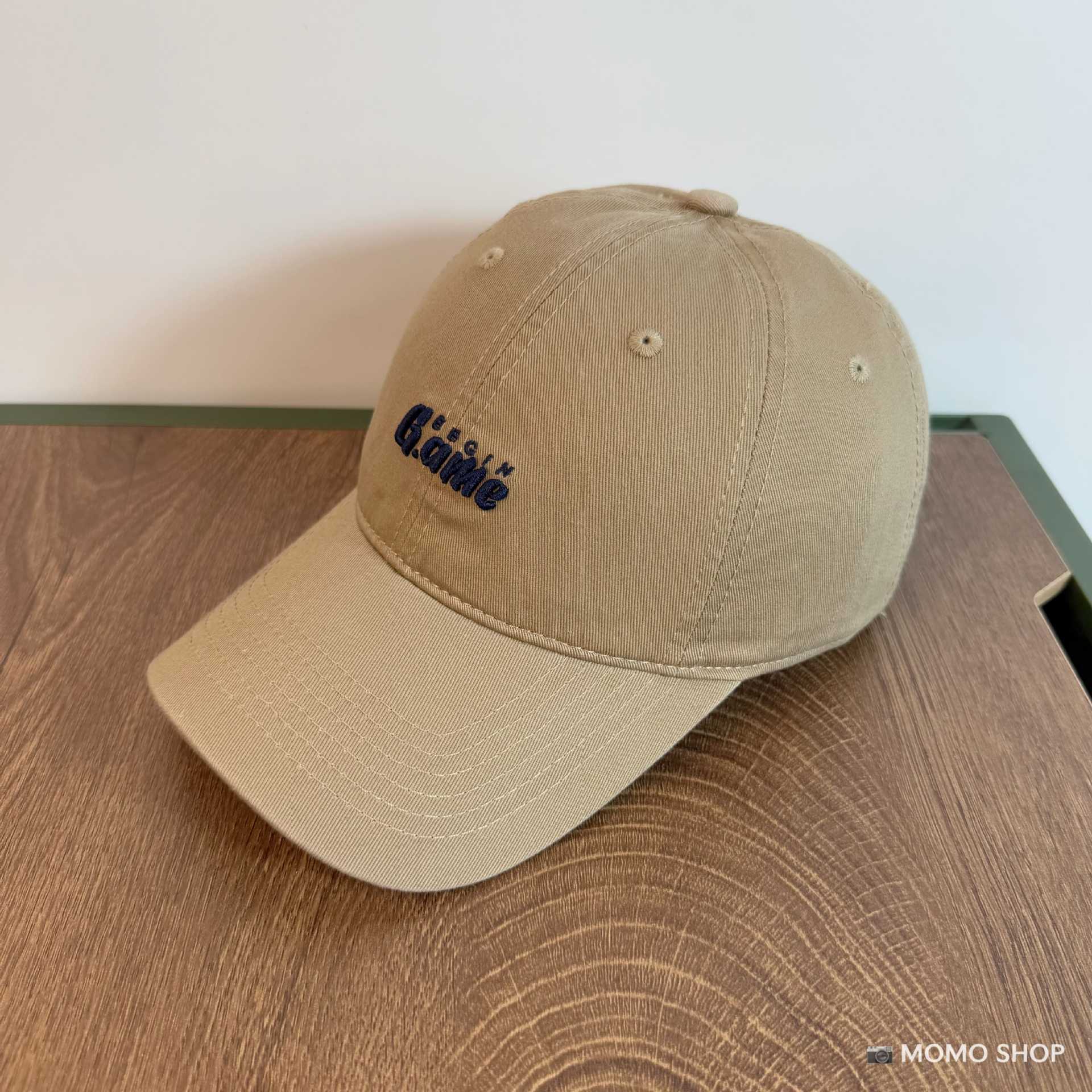 Nueva gorra de béisbol de algodón bordado GAME lavable con agua para hombres y mujeres de moda coreana versátil sombrero de boca de pato para mostrar la cara pequeña