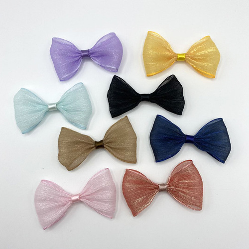 Satin Ribbon Large Butterfly Bow Children's Hair Accessory Fashion Accessory Handmade DIY Toys Doll Pet Decoration Butterfly Bow