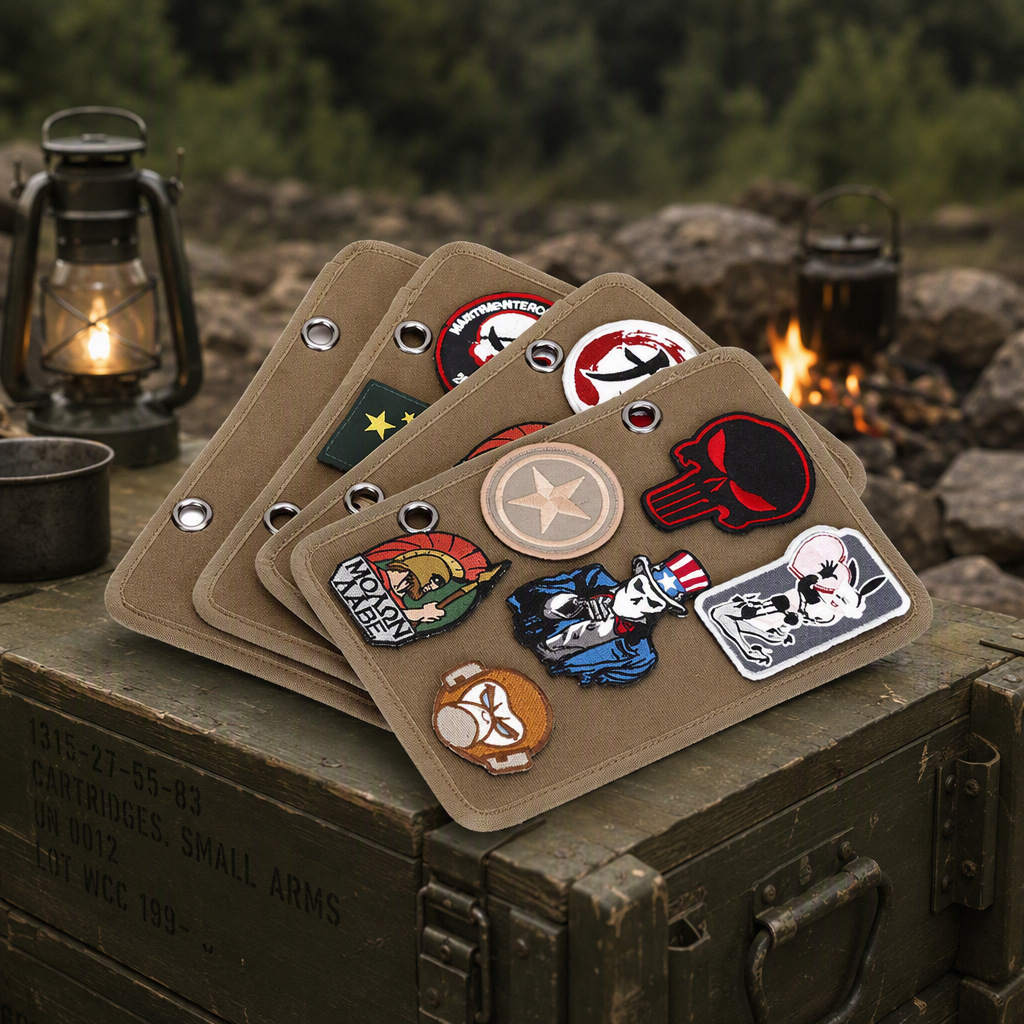 Tablero de acabado de Velcro sello moral del ventilador militar tablero de almacenamiento táctico brazalete tablero pegajoso tablero colgante pegatina paño de pantalla