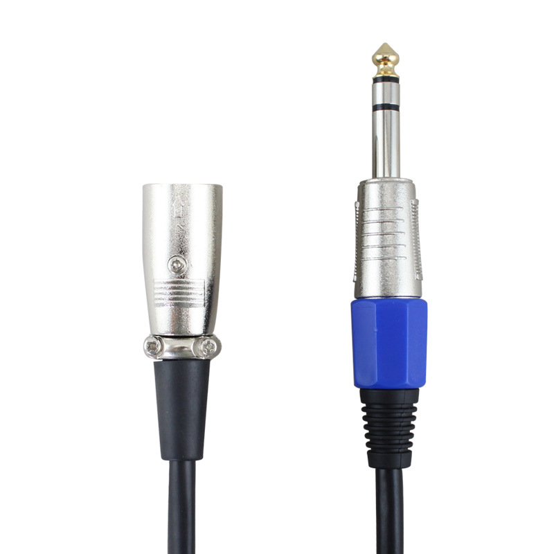 东技6.5转卡侬公音频线6.35三芯XLR平衡麦克风话筒调音台音箱音响