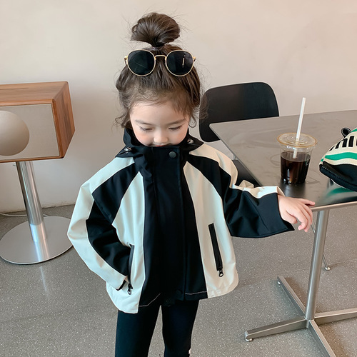 Girls' Jackets 2024 New Style Spring and Autumn Baby Spring Jackets Spring Clothes Children's Clothes