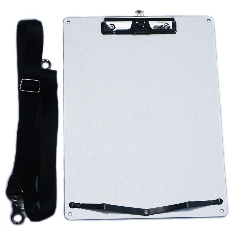 Carpeta de tablero de aluminio A4 clip de tablero de escritura A3 al aire libre esbozo de arte 8K simple piano tablero de clipboard