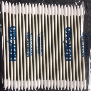 Wholesale HUBY340 BB003 double-head paper pole cotton swab dust-free purification cotton swab BB003 industrial dust-free cotton swab