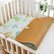 嬰兒涼席幼兒園專用午睡藤席寶寶兒童冰絲席子夏季小草席床可