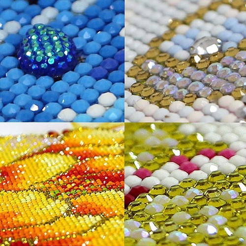 Cross-border new 5D diamond painting fierce animals full drill DIY framed wall art diamond sticker, living room source factory