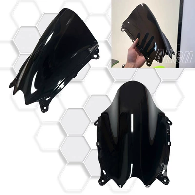 Suitable for Qjmotor Sai 600Rs and Qianjiang Sai 800 Modified Height-Increasing Racing Windscreen, Track Height-Increasing Front Windshield (Motorcycle front windshield) - black