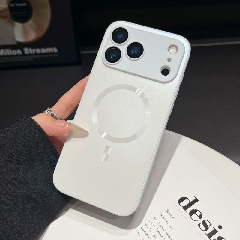 磁吸适用苹果17ProMax手机壳肤感磨砂iPhone16带镜头膜简约保护套|undefined