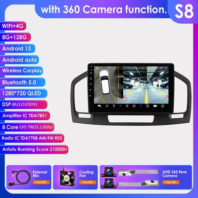 GPS navigator — DVD Navigation - with-360-camera-8128g-wifi4g-lte-version-7862-carplay-eight-core-9inch-suitable-for-09-13-buick-regal-opel