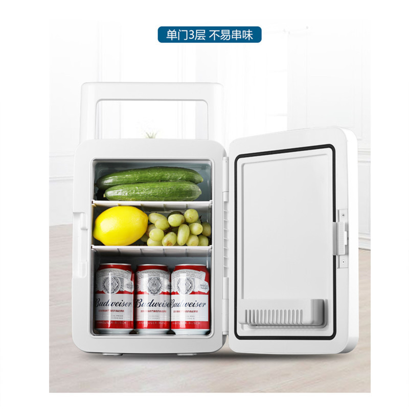 Cross-Border Car Refrigerator 10L Single-Door Small Satchel Mini Refrigerator Car Household Refrigerated Fresh-Keeping Small Refrigerator