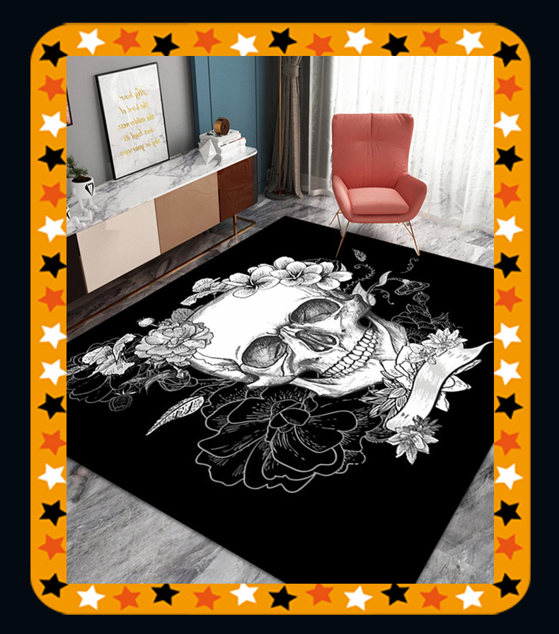 Halloween carpet,客厅地毯Halloween carpet,欧美卧室地毯,万圣节地毯地垫,跨境地毯