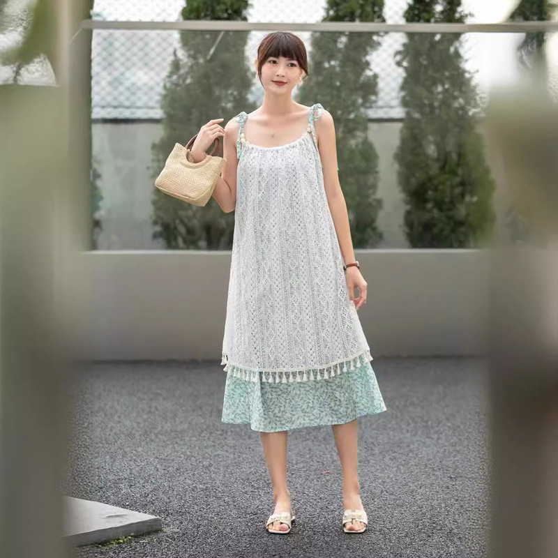 New Arrival Shelf Summer Tall Slim Elegant Comfortable Fashion Floral Adjustable Shoulder Strap Sling Dress New Arrival Shelf Summer Tall Slim Elegant Comfortable Fashion Floral Adjustable Shoulder Strap Sling Dress