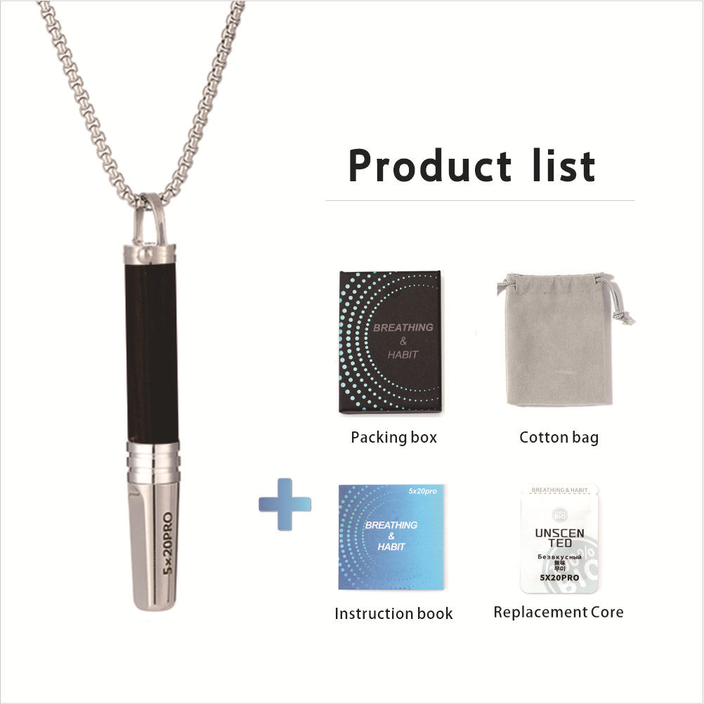 Collar de madera maciza para respirar aceites esenciales de frutas, respirador de resistencia, descompresión, joyería para aliviar la ansiedad, núcleo de algodón de repuesto multicolor