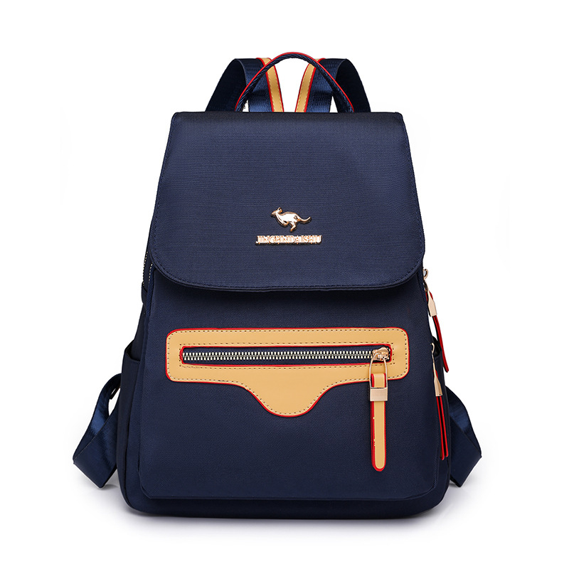 Mochila de nailon para mujer 2024 nueva mochila de viaje simple y de moda mochila de viaje de gran capacidad antirrobo al por mayor