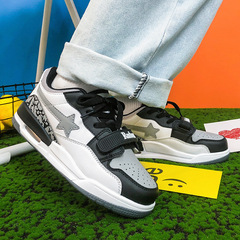 復古小眾國潮情侶氣墊鞋ins超火港風韓版休閒男女運動跑步學生鞋