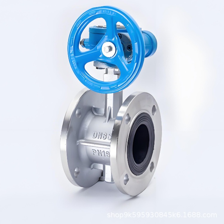 D341X-16P DN300 法兰蝶阀 涡轮中线软密封蝶阀 手动蝶阀不锈钢