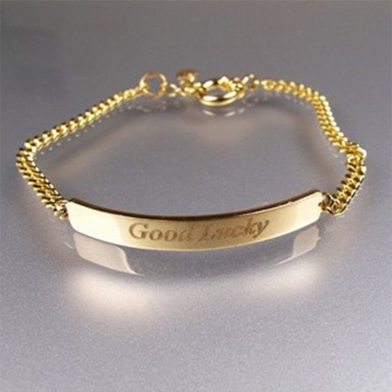 Men's silver bracelet handmade with letters