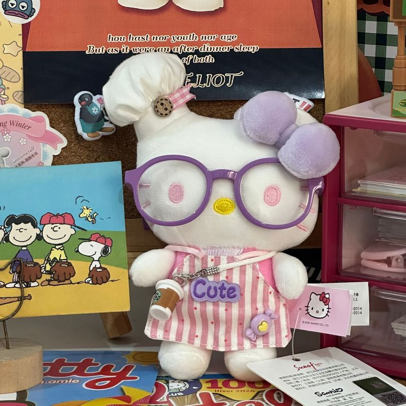 ハローキティバッグペンダントリトルシェフシリーズハローキティ人形ペンダントかわいい漫画人形キーホルダー|undefined