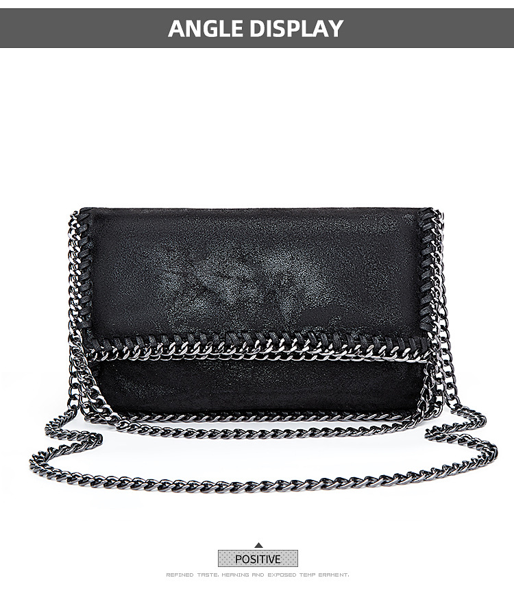 Casual, Party, Street Occasion Unisex Small Velvet Solid Color Elegant Streetwear Chain Square Magnetic Buckle Straw Bag