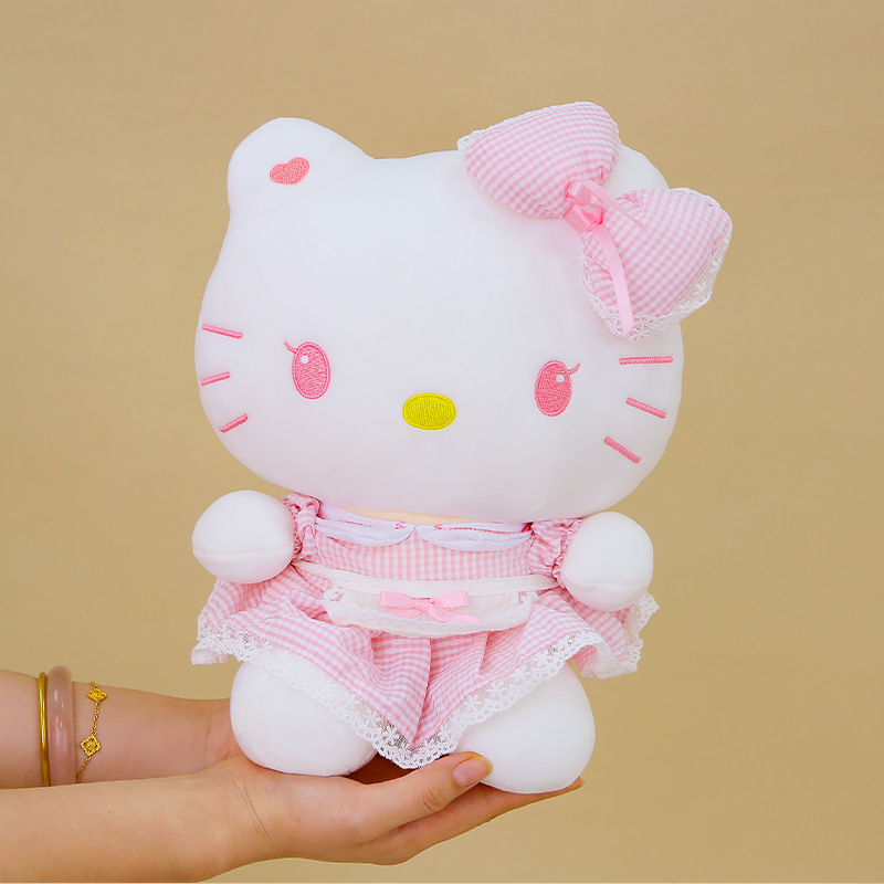 正版hello kitty公仔哈喽kitty猫kt猫凯蒂猫娃娃毛绒玩具女生玩偶|undefined