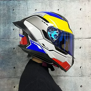 ORZ Motorcycle Helmet Full Face Summer Motorbike with Bluetooth Slot