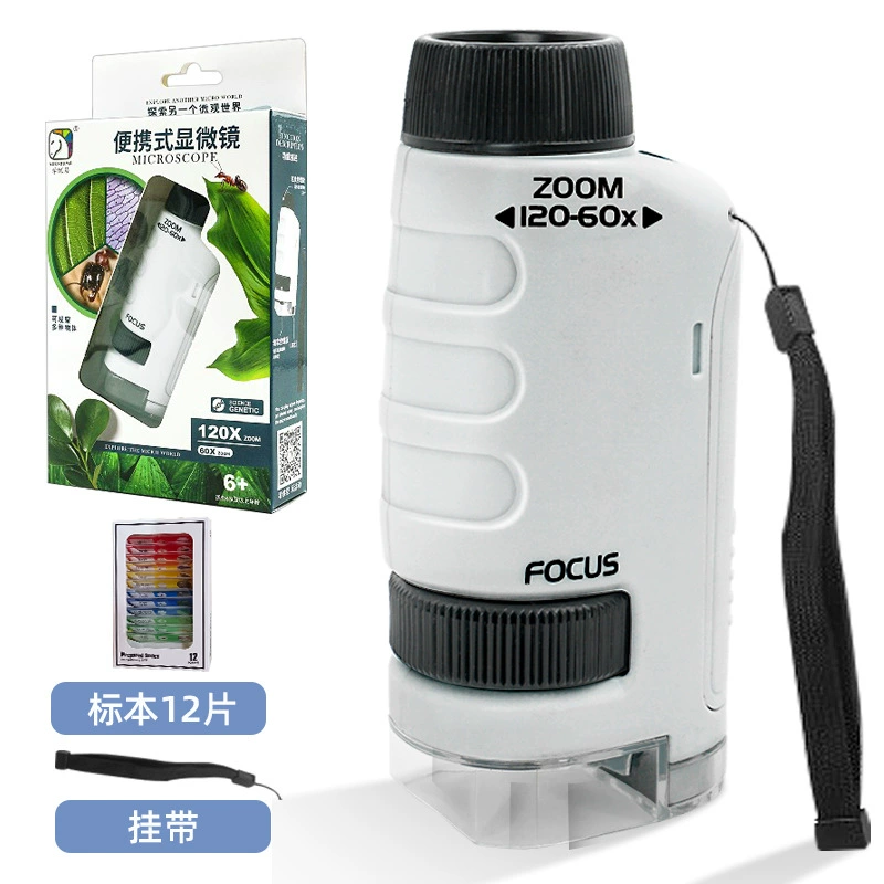 Kids Telescope & Handheld Microscope Science Kit, Elementary STEM Toy, Multi-Color