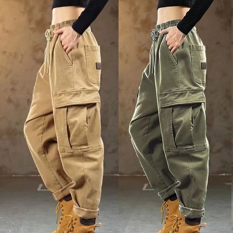 日系纯色高品质男女同款潮牌春秋款休闲长裤百搭潮流