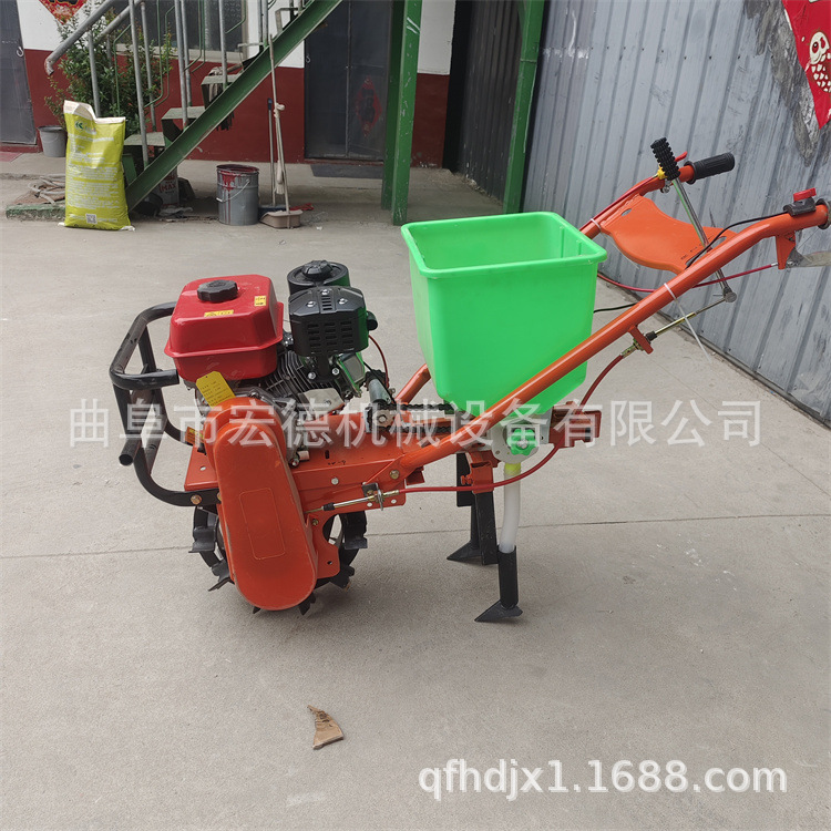 汽油施肥播种机 轻便小型玉米播种机 汽油手推花生追肥机