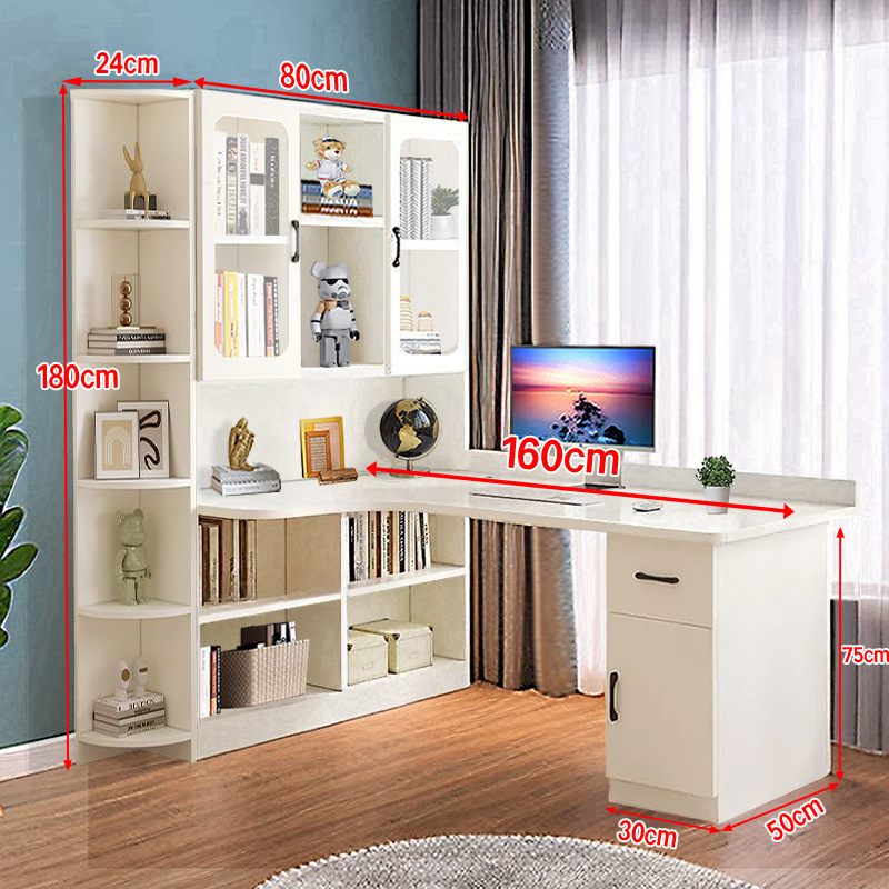 대박 할인 행사! - 화이트 유리 도어 160x80x180 + 사이드 캐비닛