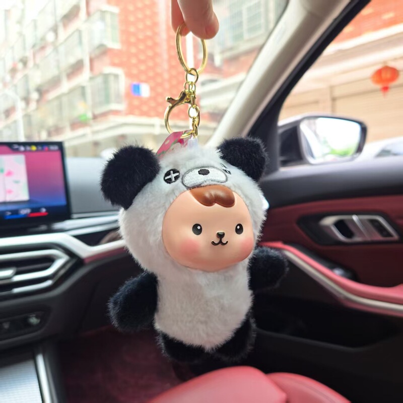 JIGUOER招財萌ペット人形のぬいぐるみのキーホルダーが可愛いです。|undefined