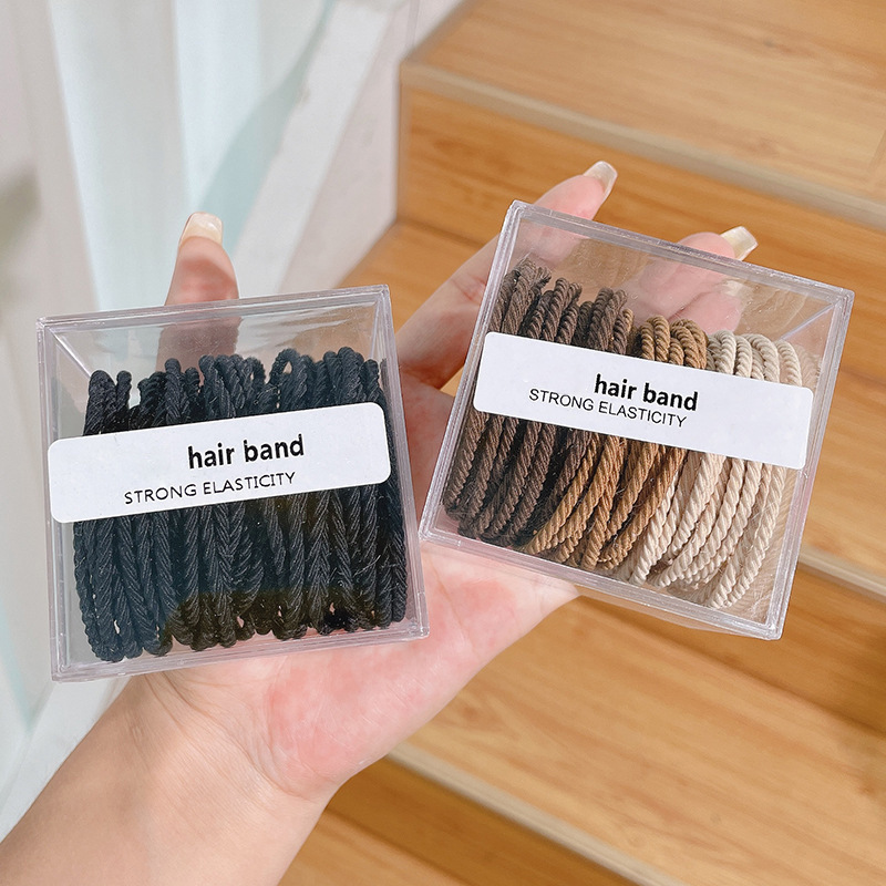 Anillo para el cabello Cuerda para el cabello de alta calidad 2025 nueva cuerda para la cabeza Funda de cuero para mujer para atar el cabello Banda de goma Anillo de goma tocado Mori Xianmei