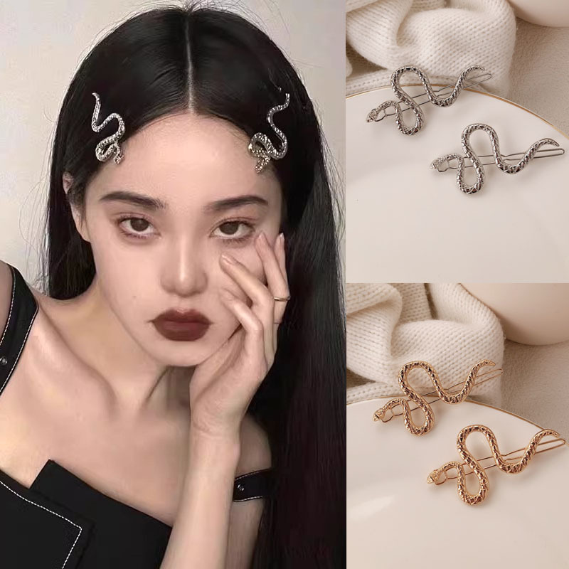 New Niche Design Sense Snake-shaped Hairpin Alternative Hair Accessories Side Clip Accessories Women's Fashion Creative Bangs Clip