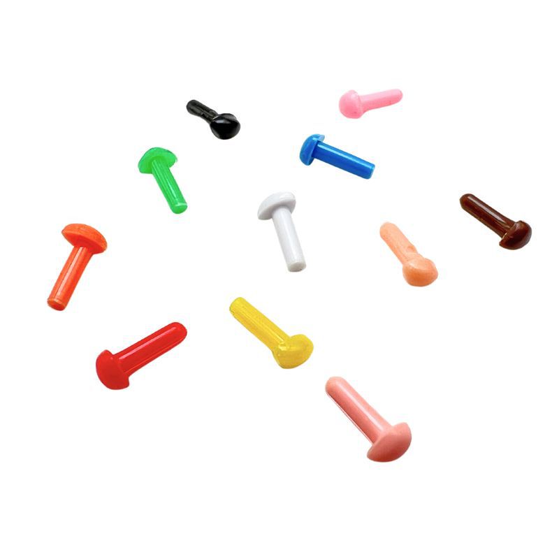 Triangular Nose Straight Handle Nose Poking Fun Wool Felt Twist Stick DIY Handmade Doll Accessories Cute and Fun